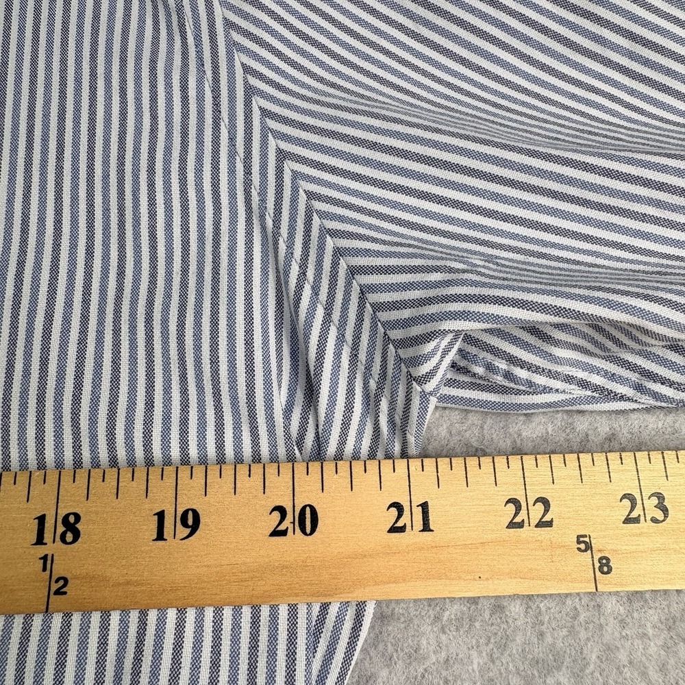 Peter Millar Crown Crafted Shirt Men's M Button Up Long Sleeve Blue Striped - Picture 5 of 12